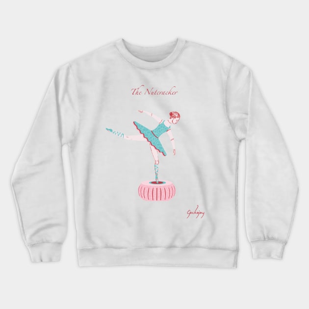 Ballerina Music Box Crewneck Sweatshirt by Geckojoy